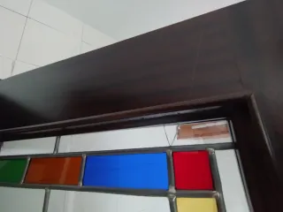 Vidriera plomada decorativa