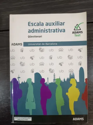 Temario + qüestionario Auxiliar Administrativo UB