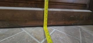 Puerta madera maciza artesanal con arco