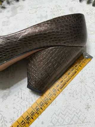 Zapatos Pao Marrones Dorados