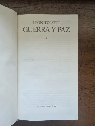 Guerra y Paz (2 tomos) - Leon Tolstoi