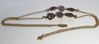 Collana antica strass e pietre amaranto Rosa Pepe