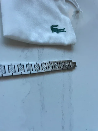 Pulsera Lacoste Hombre Plata