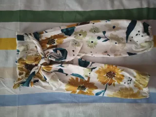 Conjunto niña amarillo floral