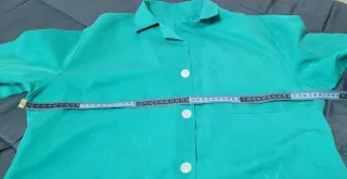 2 Batas Verdes Manga Larga Trabajo, Carnaval.