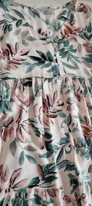 Vestido largo estampado floral Talla S