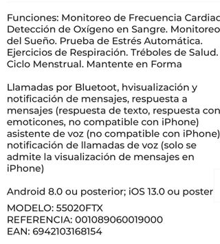 Huawei Watch GT 6  trusense 46mm Negro