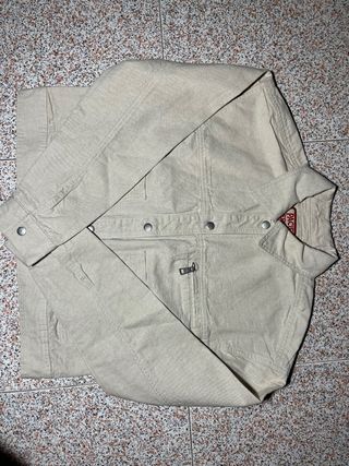 Cazadora beige de lino Pull & Bear