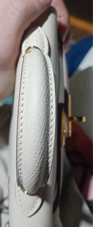 Bolso Mini Kelly Hermes Beige Multicolor