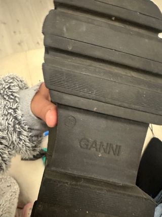 Botas Ganni verdes y negras