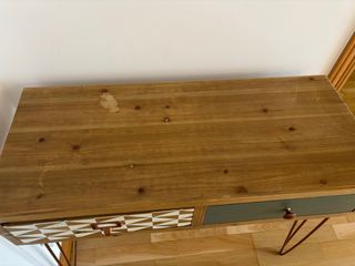 Mueble de entrada madera y metal