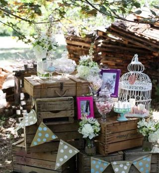 Cajas de fruta madera vintage