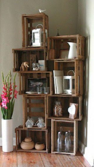 Cajas de fruta madera vintage