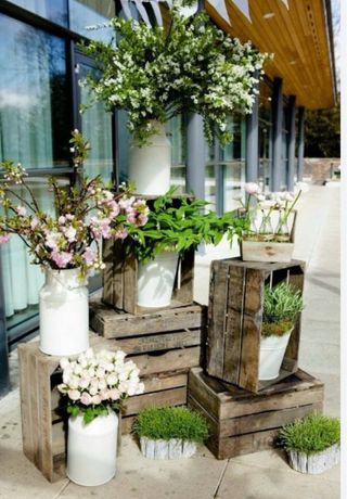 Cajas de fruta madera vintage