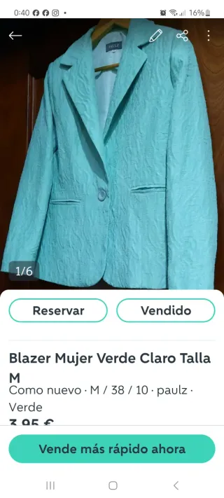 Camisa Zara Azul Talla M/38/10