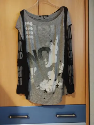 Jersey estilo rockero con chaleco