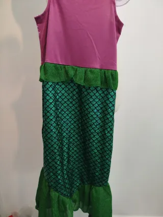 Disfraz Sirena Talla Infantil 7/8 años con peluca