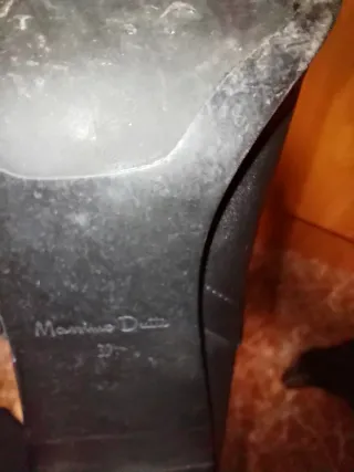 Botas Massimo Dutti Piel Negras Talla 39