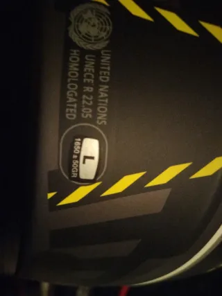 Casco Moto NZ Negro y Amarillo