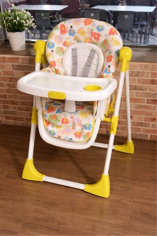 Trona para bebé con estampado de elefantes