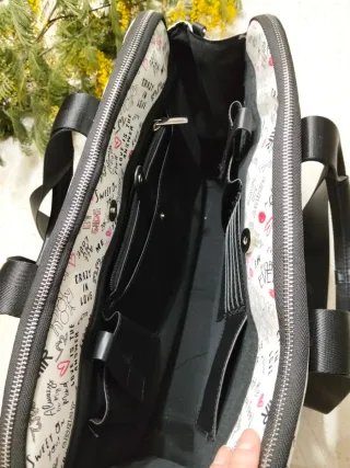 Bolso de trabajo para mujer con estampado