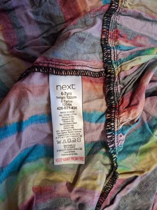Vestido niña Next multicolor 6-7 años