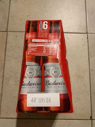Leo Messi Caja Cerveza Budweiser