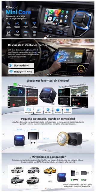 NUEVO! (80€) Ottocast Mini Core Adaptador usb a