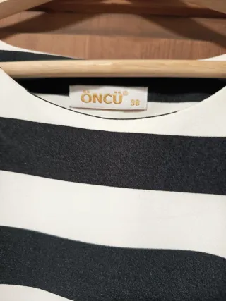 Vestido rayas blanco y negro