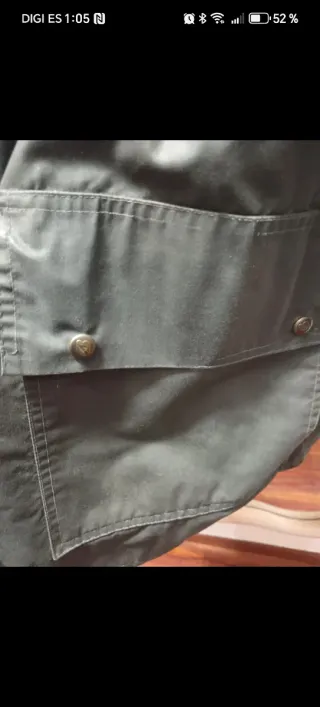 Parka con cuello de pana