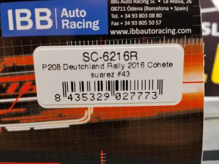 Peugeot 208 Scaleauto SC6216R