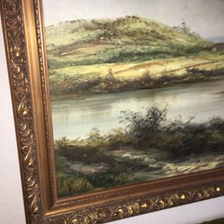 Pintura al óleo paisaje gran cuadro