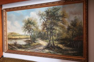 Pintura al óleo paisaje gran cuadro