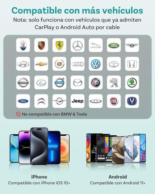 NUEVO! (80€) Ottocast mini tube Wireless CarPlay