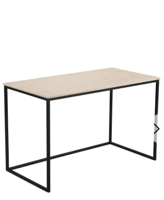 Mesa Escritorio Tablero Madera Estructura Metal