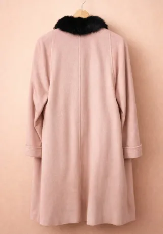 Luis Alberto Abrigo Alta Costura Rosa Palo T. 42