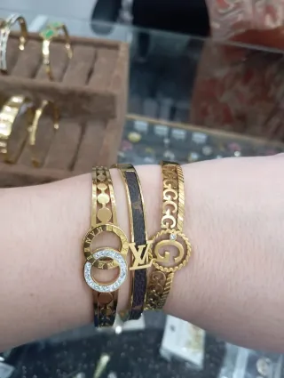 Pulseras de acero inoxidable para mujer