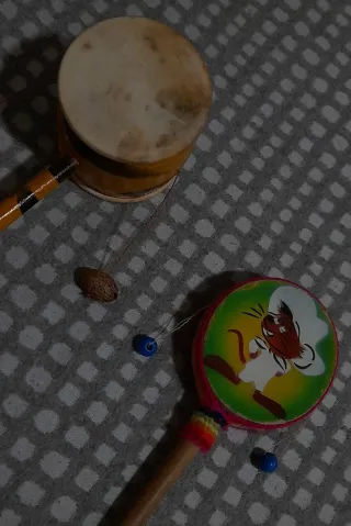 Lote 2 Tambores Den Den Daiko Antiguos Años 70