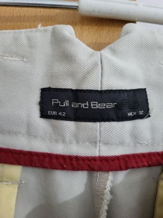 Pantalón chino algodón 100% beige