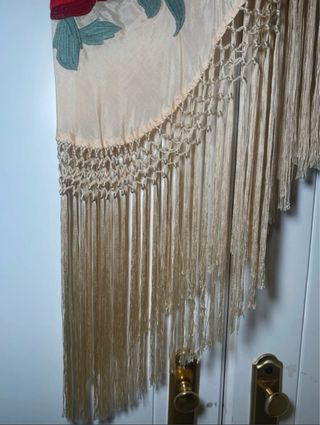 Mantoncillo Flamenco Rojo y Blanco