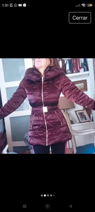 Plumas Morgan Talla M Morado