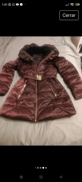 Plumas Morgan Talla M Morado