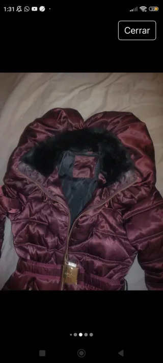 Plumas Morgan Talla M Morado