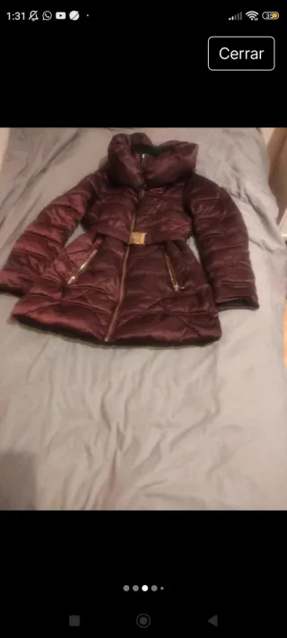 Plumas Morgan Talla M Morado