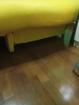 Sofá Cama Amarillo Tela