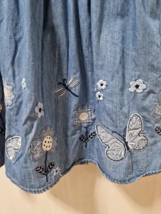 Vestido vaquero C&A niña. Talla 7años 122cm