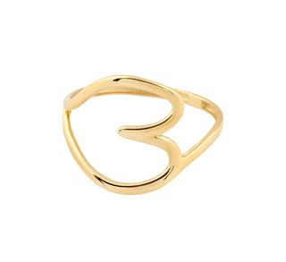 anillo oro 18k con circonita