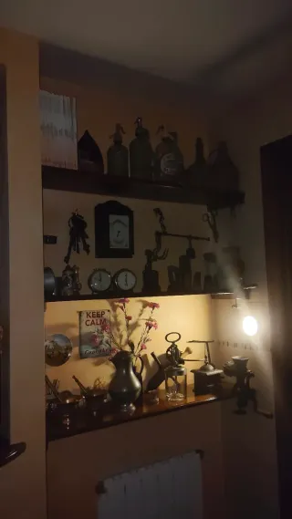 Cocina modular madera y cristal