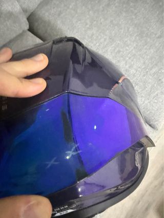 Casco Moto Nexx X.R3R Morado + Intercom