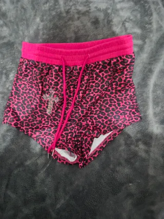 Shorts de chándal con estampado de leopardo